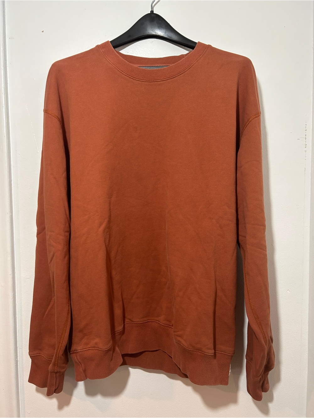 Reigning Champ Crewneck Sweatshirt - Rust Brown Size M
